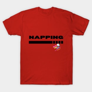 Loading Nap! Black Text T-Shirt